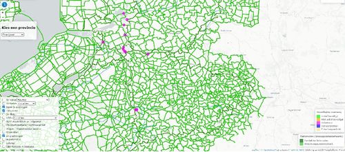 Kaart met meest gebruikte databronnen in mobiliteitswereld