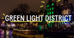 De Wallen kleuren groen door Green Light District