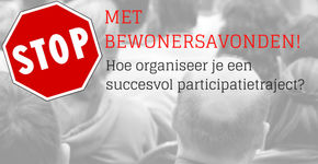 Masterclass 'Stop met bewonersavonden'