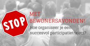 Masterclass Stop met bewonersavonden - wegens succes herhaald!